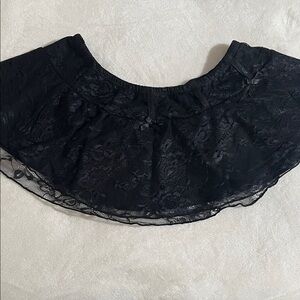 Black Lace Women's Micro Mini Skirt